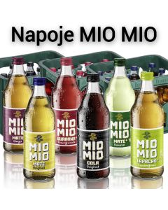 Mio Mio Mate gazowane napoje 100% vegańskie 12×0,5l (Różne Smaki)