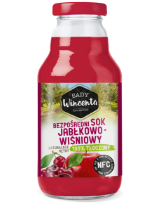 Sok jabłkowo-wiśniowy 0,33lx15