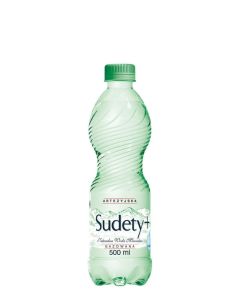 Sudety+ Woda mineralna 0,5Lx12 butelek mocno gazowana