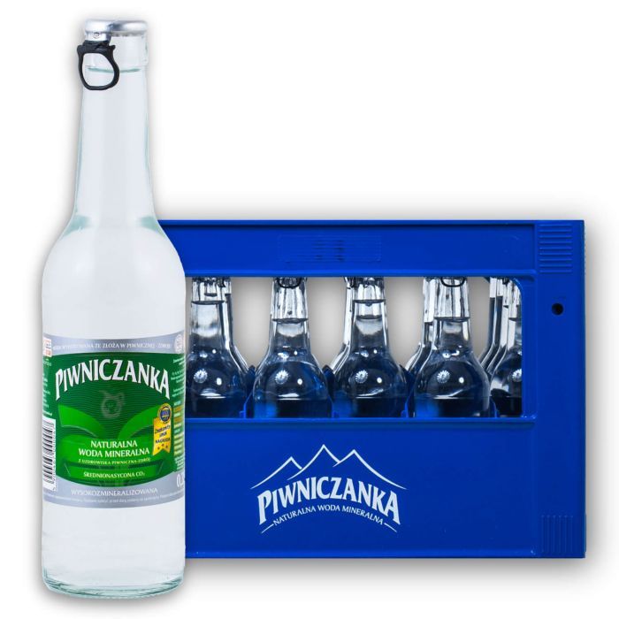 Piwniczanka 24x0,33 l butelka zwrotna lekko gazowana (średnionasycona CO2)