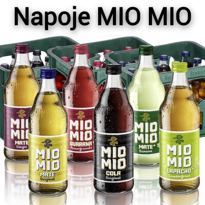 Mio Mio Mate gazowane napoje 100% vegańskie 12×0,5l (Różne Smaki)