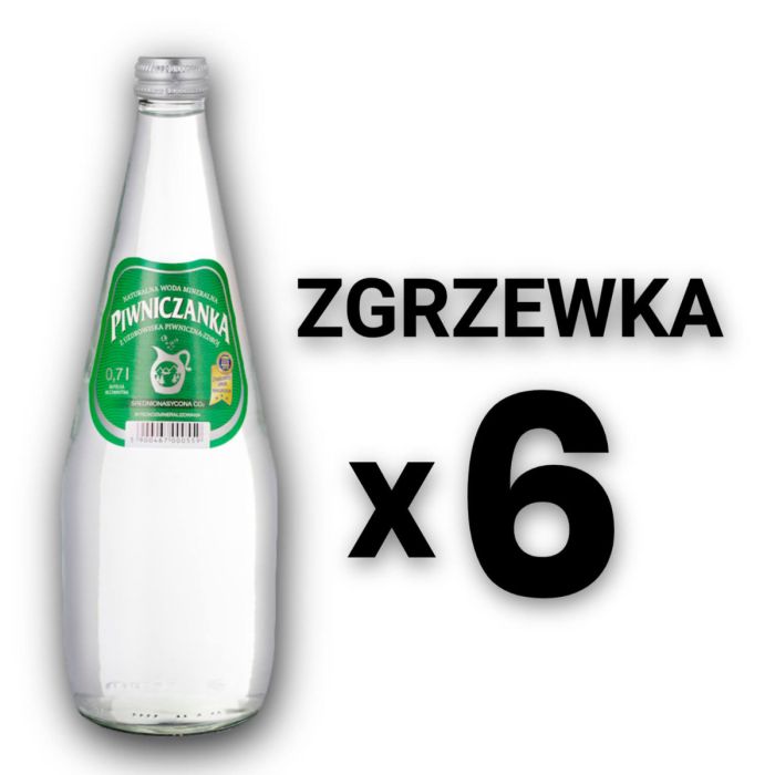 Piwniczanka zgrzewka 6×0,7 l lekko gazowana (średnionasycona CO2)