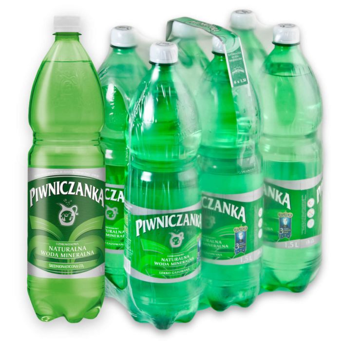 Piwniczanka zgrzewka 6×1,5 l lekko gazowana (średnionasycona CO2)