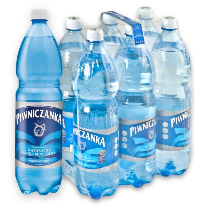 Piwniczanka zgrzewka 6×1,5 l gazowana (wysokonasycona CO2)
